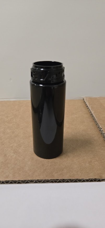 Black CR PreRoll Tube Lug Neck Finish