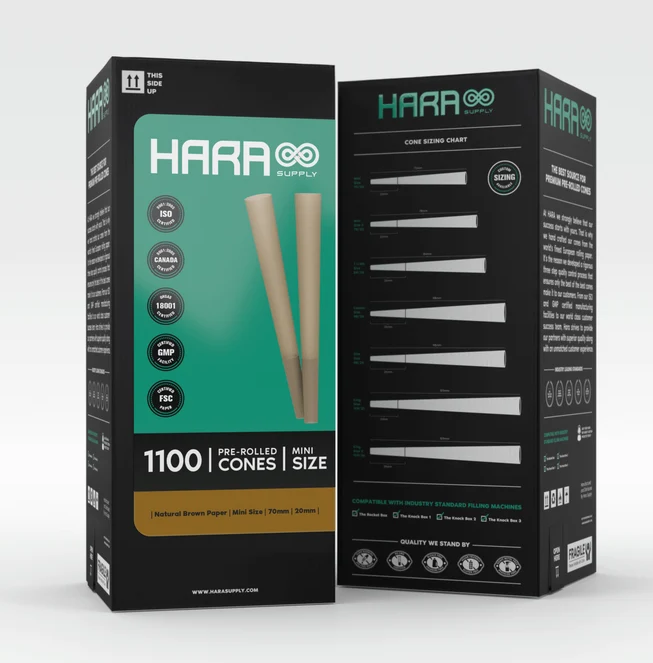 Hara Supply Natural Brown 70mm/20mm Cones