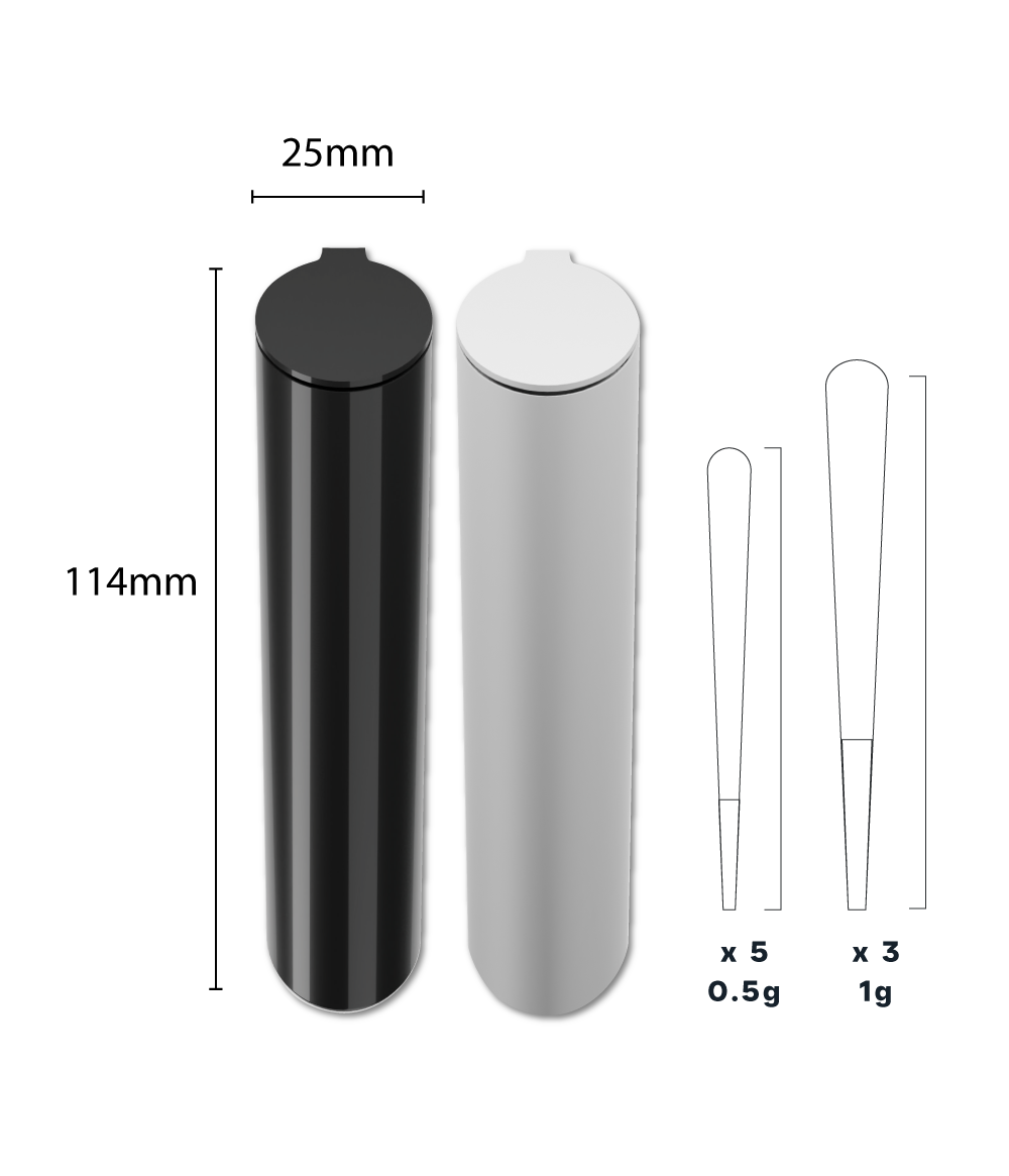 CR Pre-Roll Tubes | 25/114mm Pop Top
