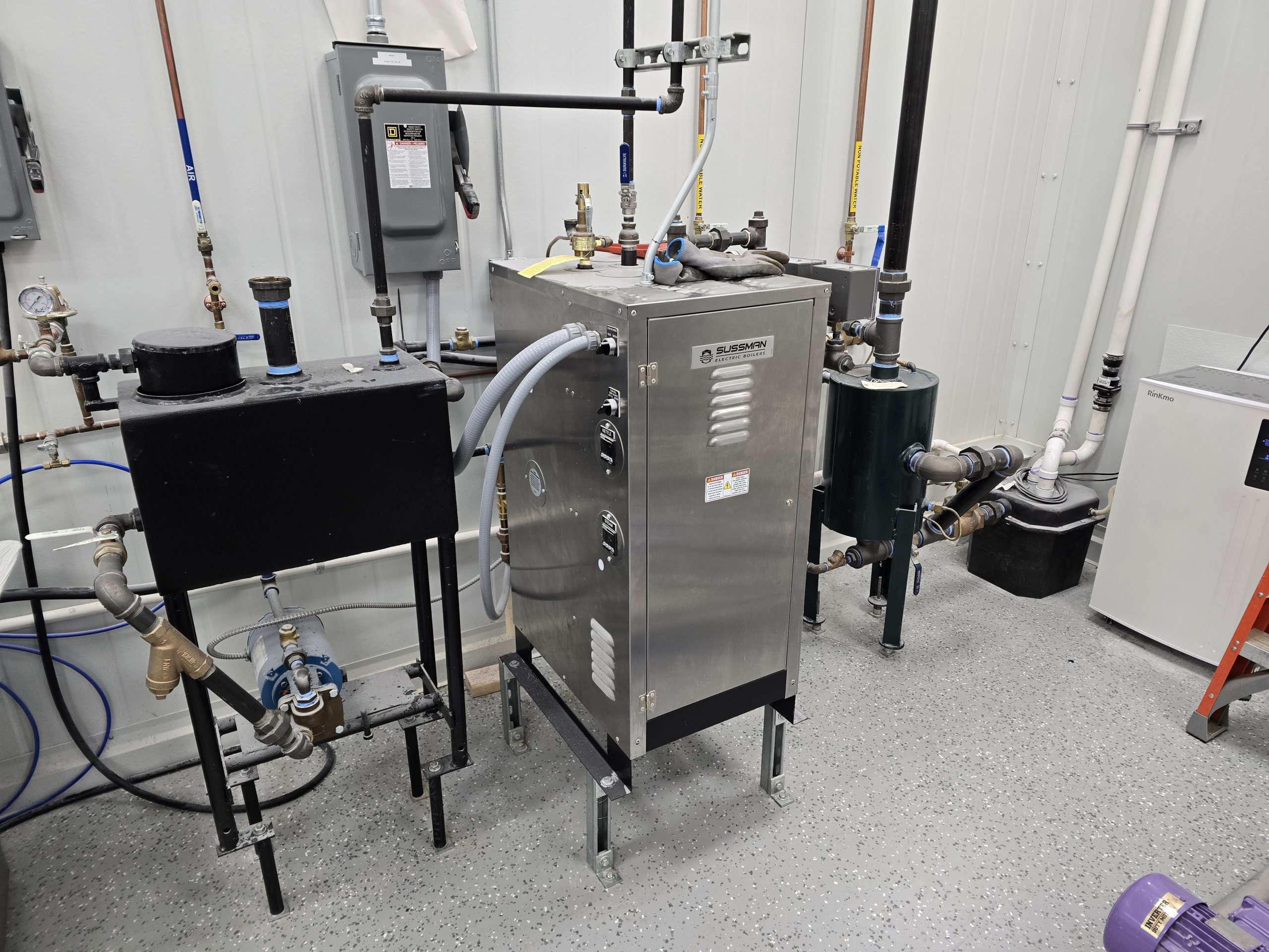 Sussman Electric Steam Boiler System with Feed Tank & Blowdown Vessel